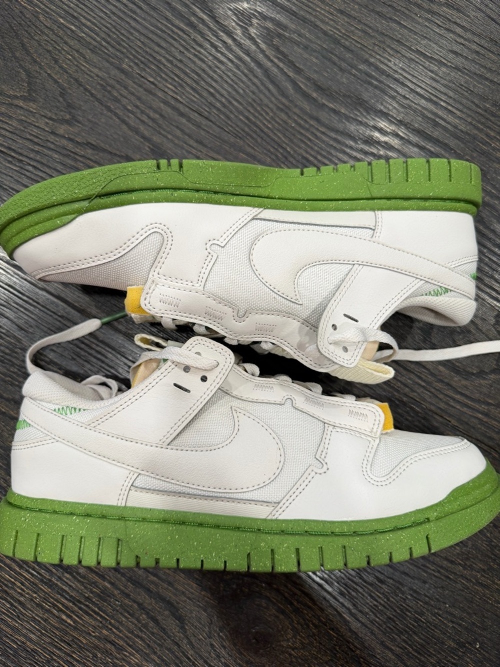 New Nike Air Dunk Low Jumbo Shoes - Phantom/ Chlorophyll size 9